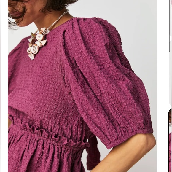 Free People Jasmine Top- Fuchsia ✨ - Picture 3 of 12